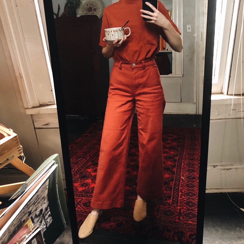 Everlane Wide Leg Crop Pants